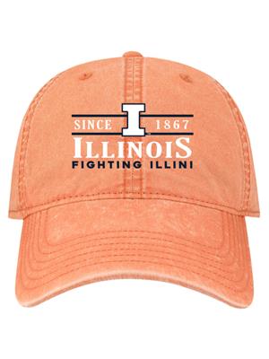 Image of ILLINOIS FIGHTING ILLINI TERRA TWILL ADJUSTABLE CAP -  lightspice